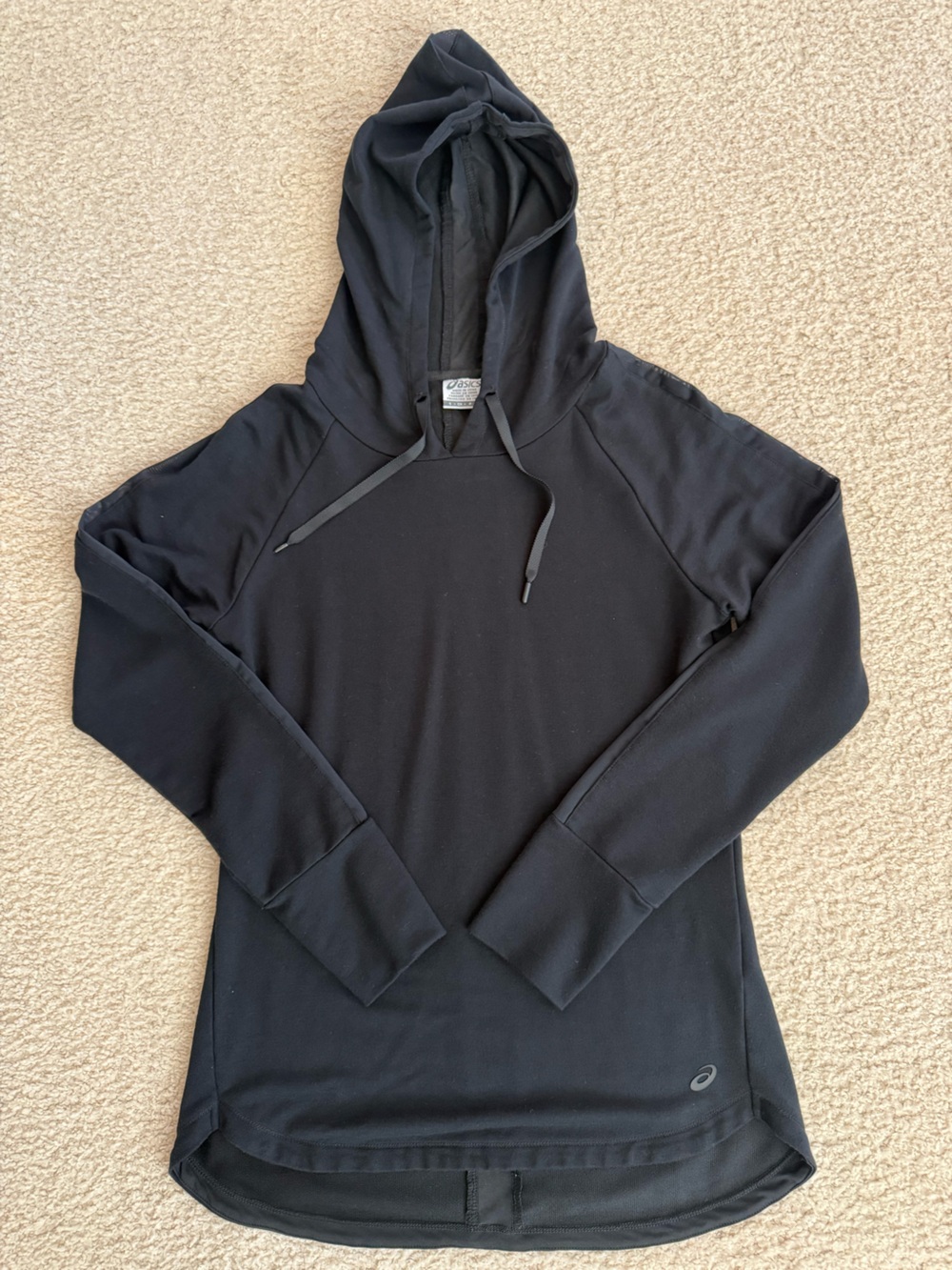 Asics Black Performance Hooded shirt
